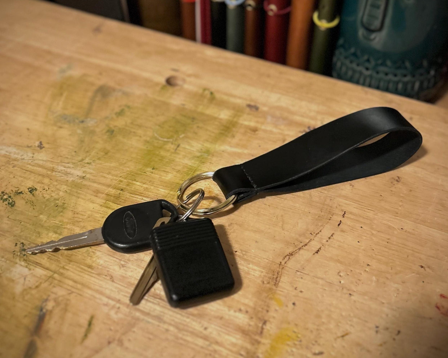 Handcrafted Leather Lanyard